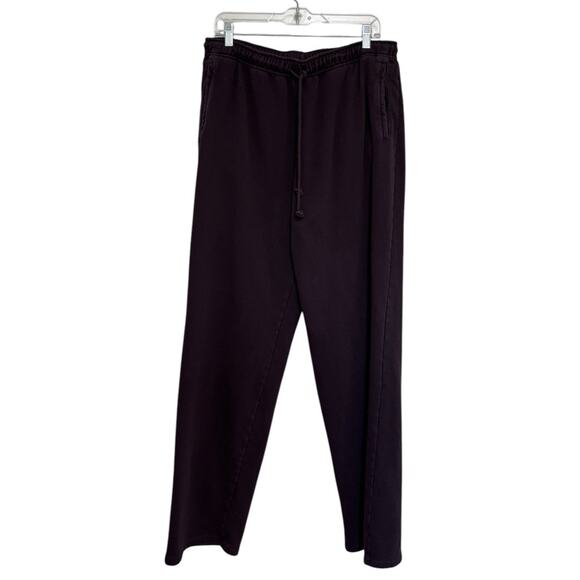 Skims Classic Straight Leg Cotton Sweatpants in Plum Purple - Size L - Picture 1 of 6